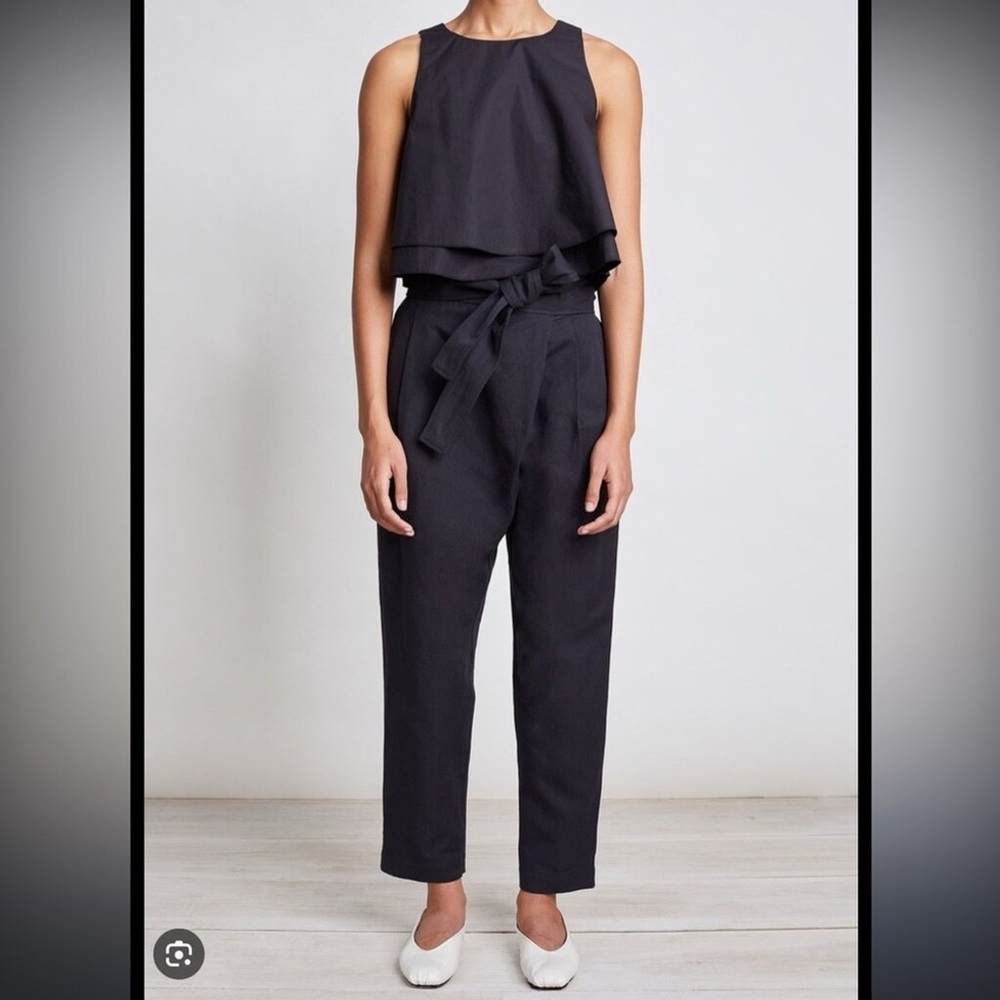 Apiece Apart Isa wrap linen blend Multicolor Striped Pants